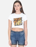 Trendy crop top, casual wear, stylish fashion top for girls