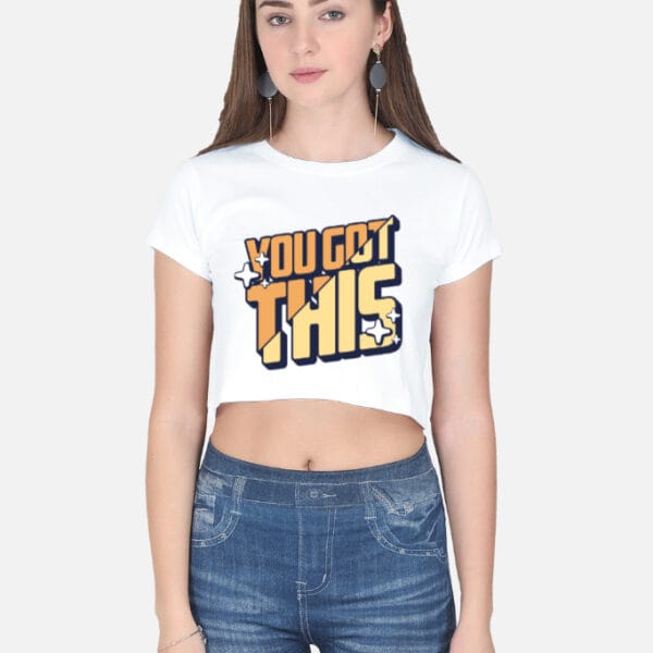 Trendy crop top, casual wear, stylish fashion top for girls