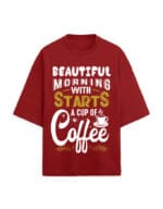 Starts Coffee Unisex Terry Oversized T Shirt