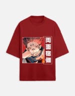 Jujutsu Kaisen Sukuna Ryoumen Terry Oversized T Shirt - Image 9