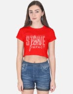 Fashion crop top, party wear top, stylish casual outfit for women