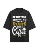 Starts Coffee Unisex Terry Oversized T Shirt - Image 3