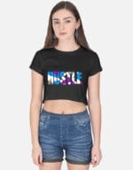 Girls short crop top, high waist top, party and casual outfit