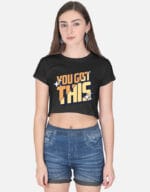 Trendy crop top, casual wear, stylish fashion top for girls