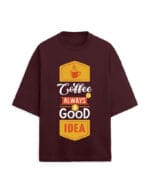 Coffee Idea Unisex Terry Oversized T Shirt