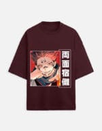 Jujutsu Kaisen Sukuna Ryoumen Terry Oversized T Shirt - Image 5