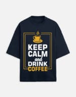 Keep Coffee Unisex Terry Oversized T Shirt - Image 5