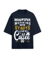 Starts Coffee Unisex Terry Oversized T Shirt - Image 5