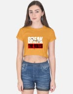 Trendy crop top, casual wear, stylish fashion top for girls