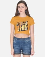 Trendy crop top, casual wear, stylish fashion top for girls