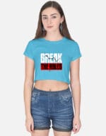 Trendy crop top, casual wear, stylish fashion top for girls