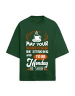 Strong Coffee Unisex Terry Oversized T Shirt - Image 7