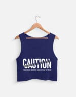 Caution Crop Tank